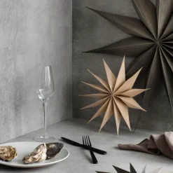 Venok Christmas star 40 cm, warm grey