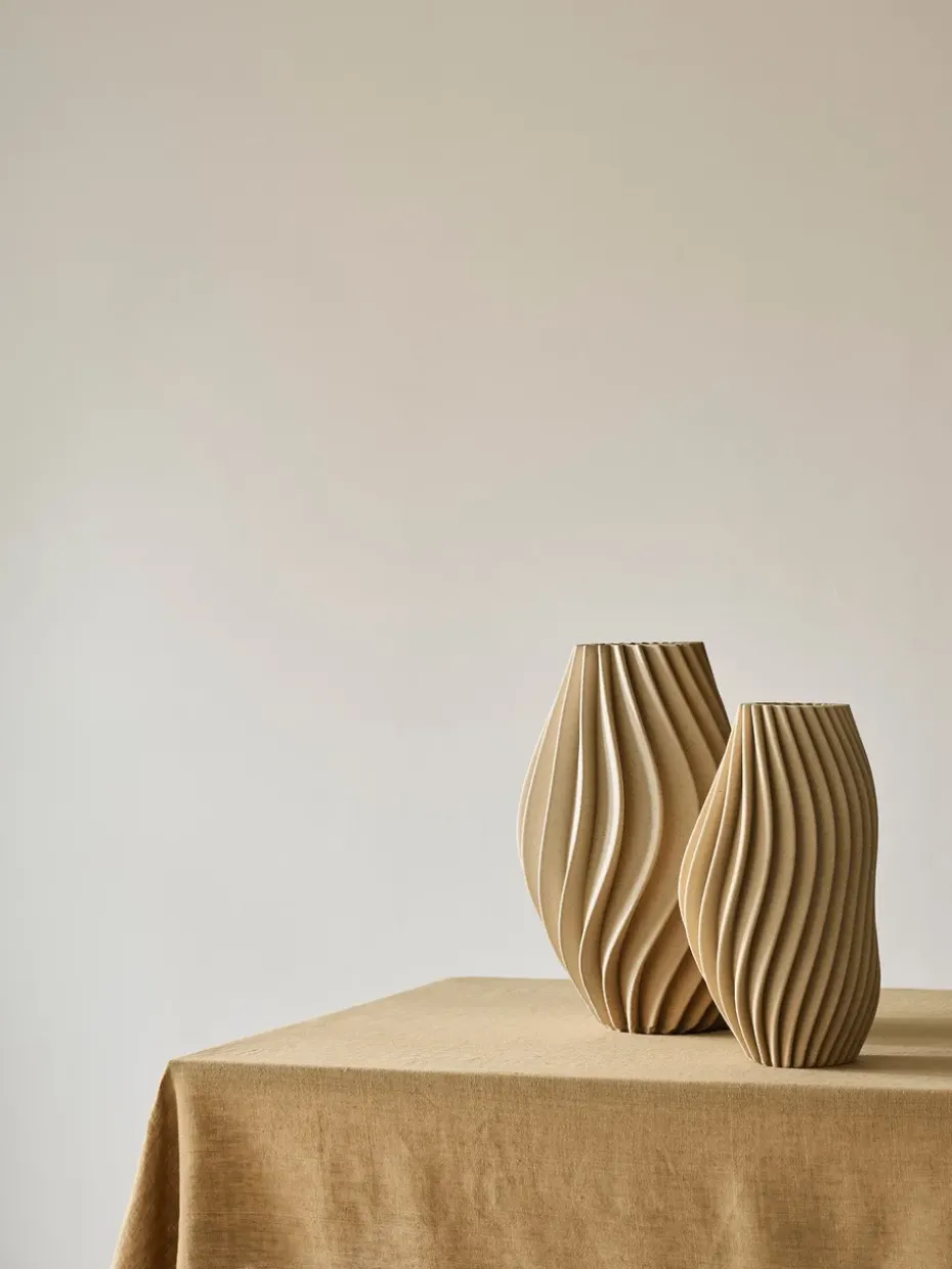 Vento vase, Sand, small 32 cm