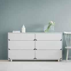 Vidja Dubbel chest of draws, Sand. 6 box