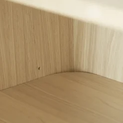 Vidja hight display cabinet, White pigmented oak