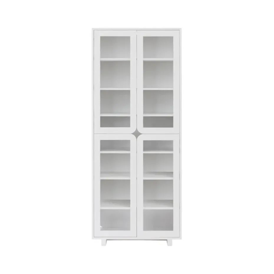 Vidja hight display cabinet, White lack