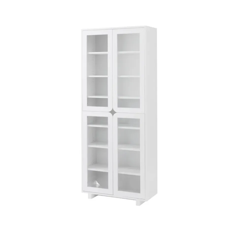 Vidja hight display cabinet, White lack
