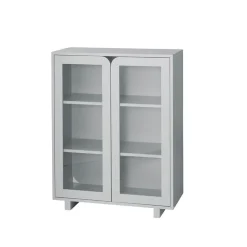 Vidja low display cabinet, Grey