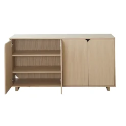 Vidja side table, White pigmented oak
