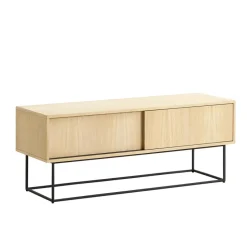 Virka media bench, Oak