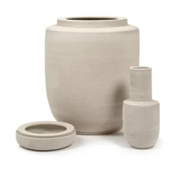 Volumes vase 17.5 cm, Beige