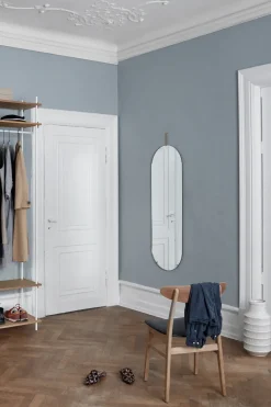 Wall mirror 40.4x146.9 cm, Brass