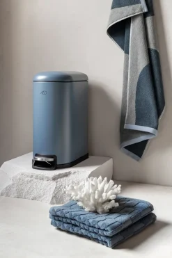 Walther pedal bin 10 liter, Stone blue