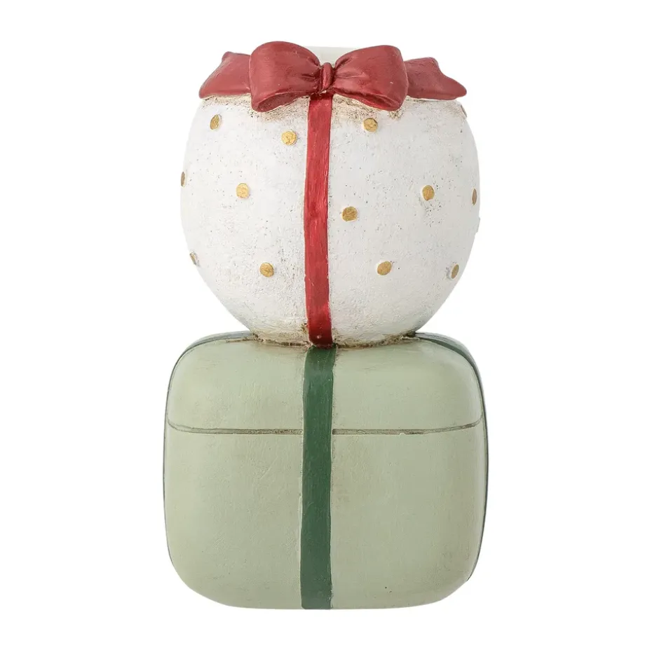 Wish candle holder, White-green