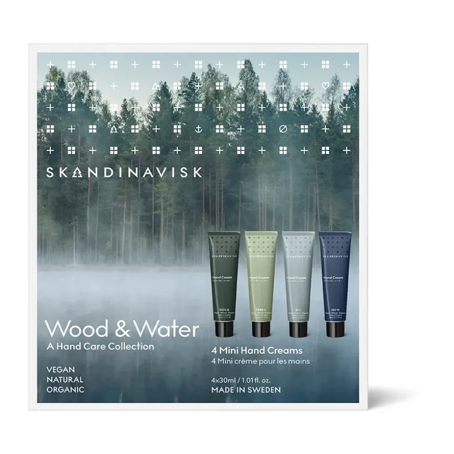 Wood & Water mini hand cream 4 pieces, 30 ml