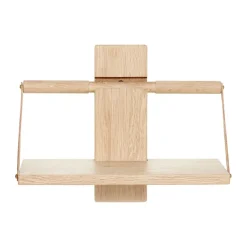 Wood Wall wall shelf Small 30x18x24 cm, Oak