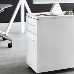 Works drawers on wheels, Oak