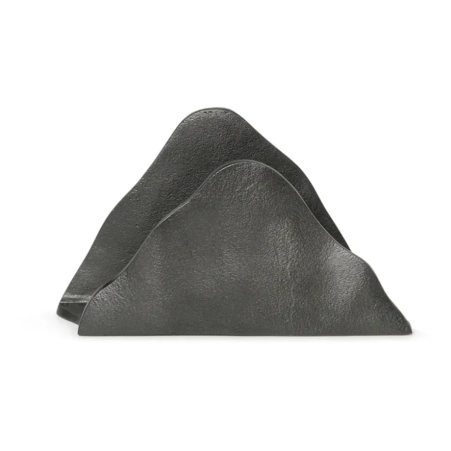 Yama letter stand, Blackened aluminum